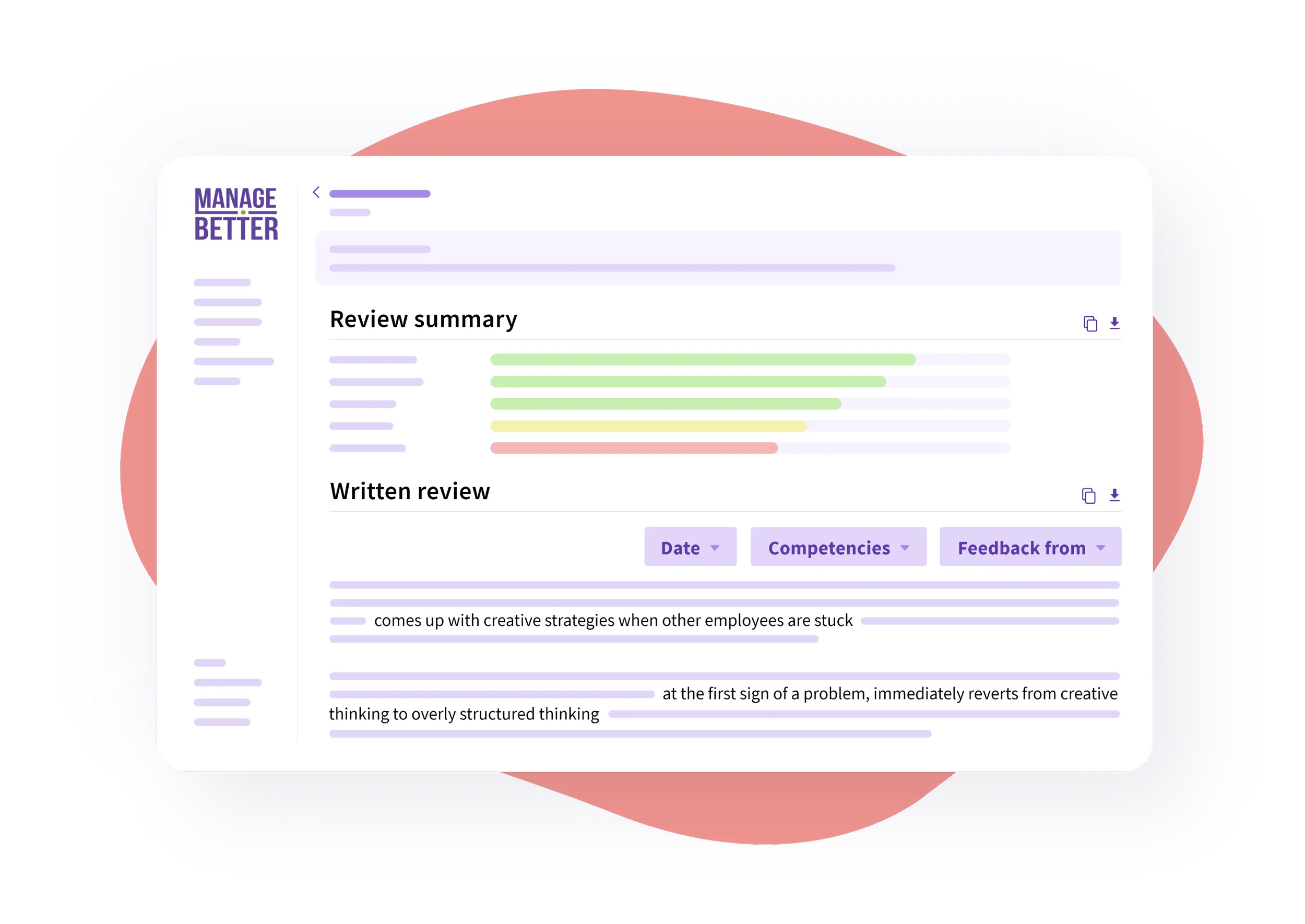 ManageBetter effortless feedback delivery